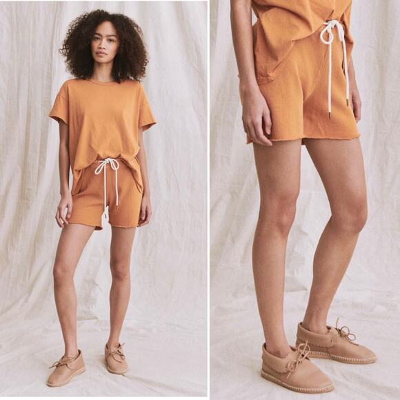 THE GREAT The Sweat Short | California Poppy  | Sz 3 | NWT - Picture 4 of 13